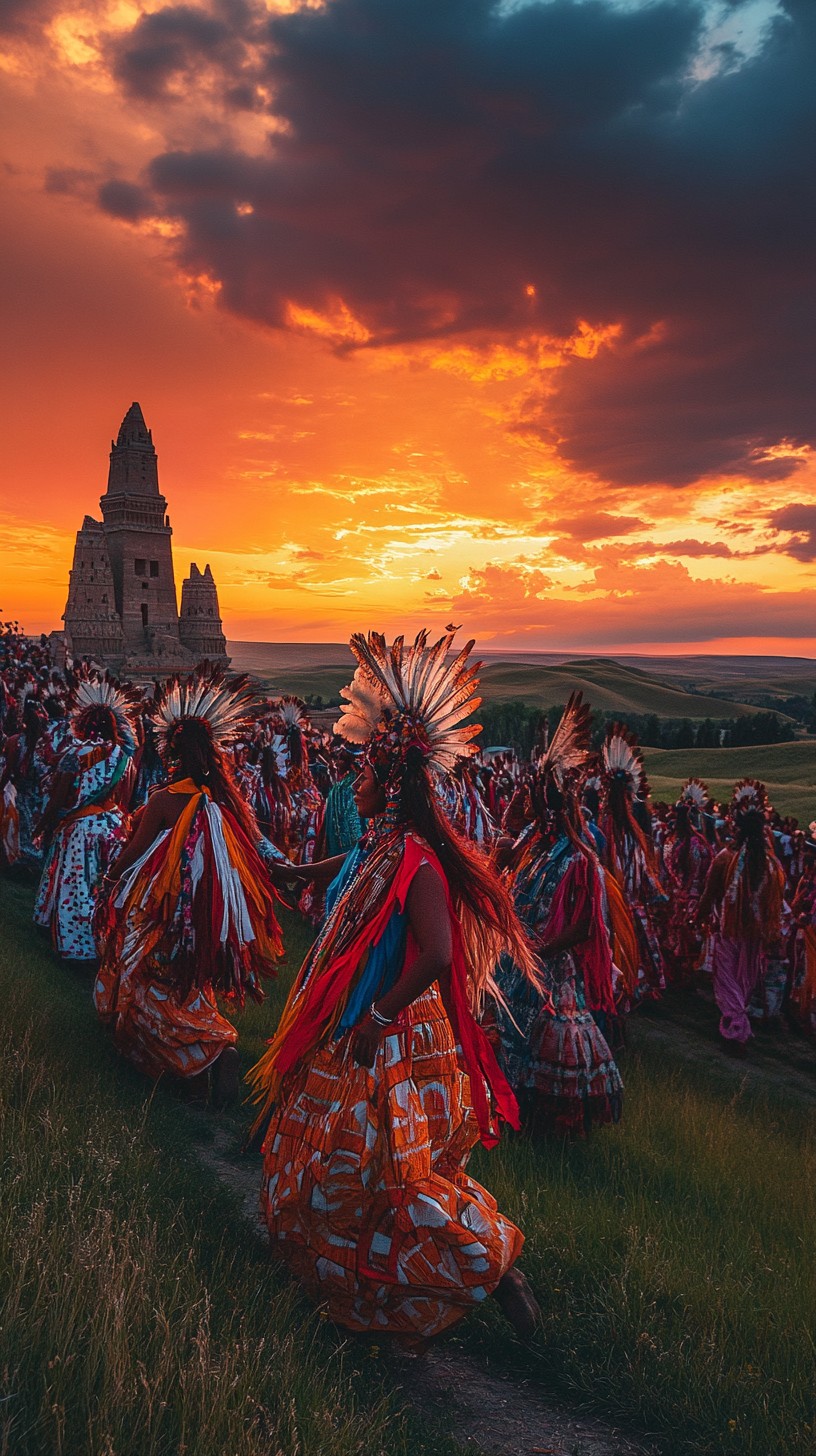 Free Traditional ceremonial gathering Image - Sunset, Ceremony ...