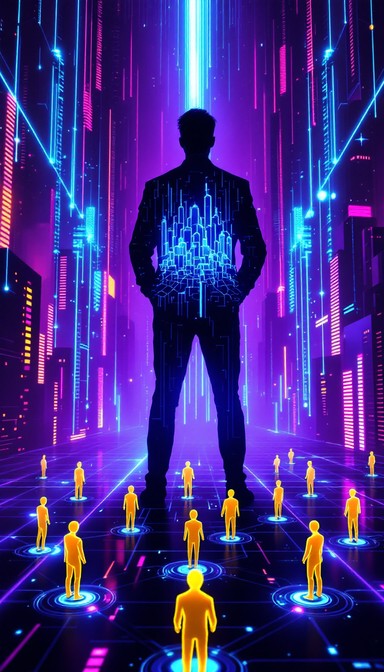 Free Digital Leadership Rising Image - Cyberpunk, Leadership, Neon ...