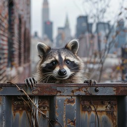 Suburb Racoons Free Curious Urban Raccoon Image - Raccoon, Urban, City | Download at ...