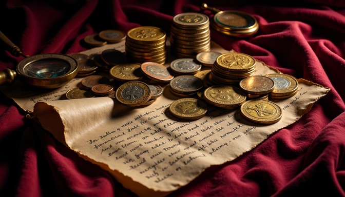 Free Golden Currency Legacy Image - Coins, Currency, Burgundy ...