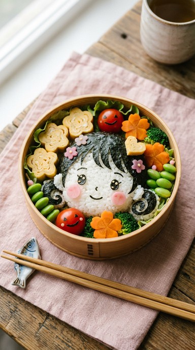 Free Kawaii Bento Art Image - Bento, Kawaii, Rice | Download at StockCake