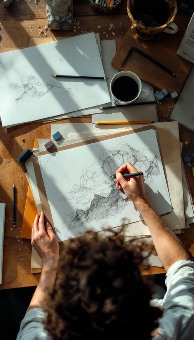 Free Artist Creates Sketch Image - Artist, Drawing, Sketch | Download ...