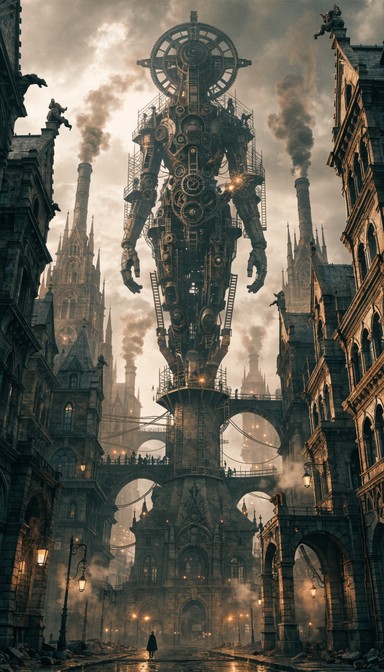 Steampunk Machine Statues Free Intricate Steampunk Robot Image - Steampunk, Robot, Machinery ...