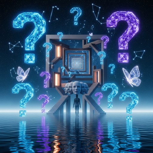 Mystical Question Free Impossible Question Mark Image - Question, Isometric, Blue ...