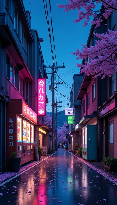 Free Neon Rain Alley Image - Neon, Rain, Tokyo | Download at StockCake