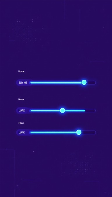 Free Neon Settings Interface Image | Download at StockCake