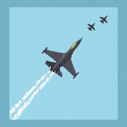 Free Pixel Fighter Formation Image - Fighter, Jet, F16 | Download at ...