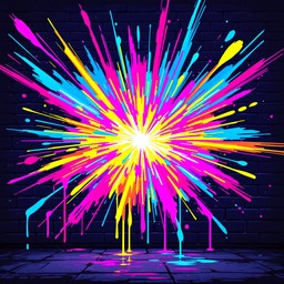 Free Neon Paint Explosion Image - Neon, Explosion, Streetart | Download ...
