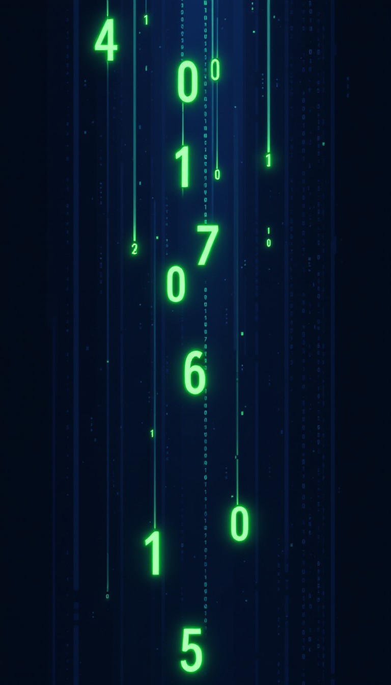 Free Digital Numbers Falling Image - Cyberpunk, Matrix, Digital ...
