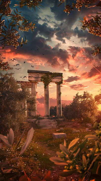 Free Ancient ruins sunset Image - Sunset, Ruins, Ancient | Download at ...