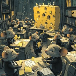 Free Mice Office Gathering Image - Mice, Office, Cheese | Download at ...