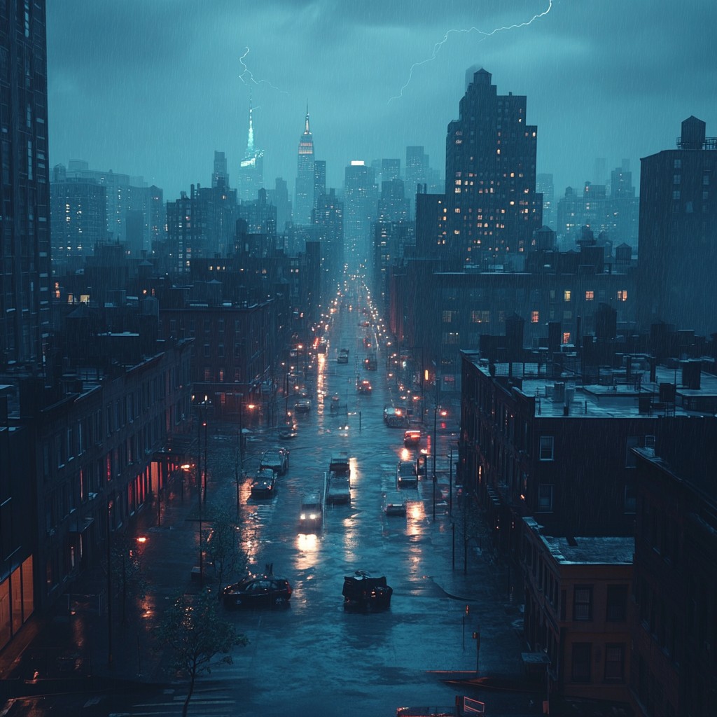 Free Rainy city night Image - City, Night, Rain | Download at StockCake