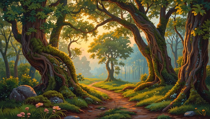 Free Enchanted Forest Pathway Image - Forest, Enchanted, Woodland ...