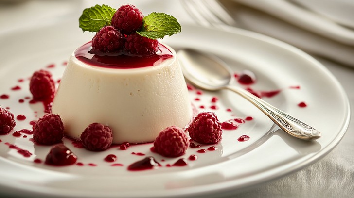 Free Elegant Dessert Presentation Image - Dessert, Raspberry, Coulis ...