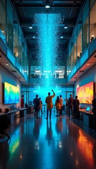 Free Immersive Data Experience Image - Laboratory, Energy, Holographic ...
