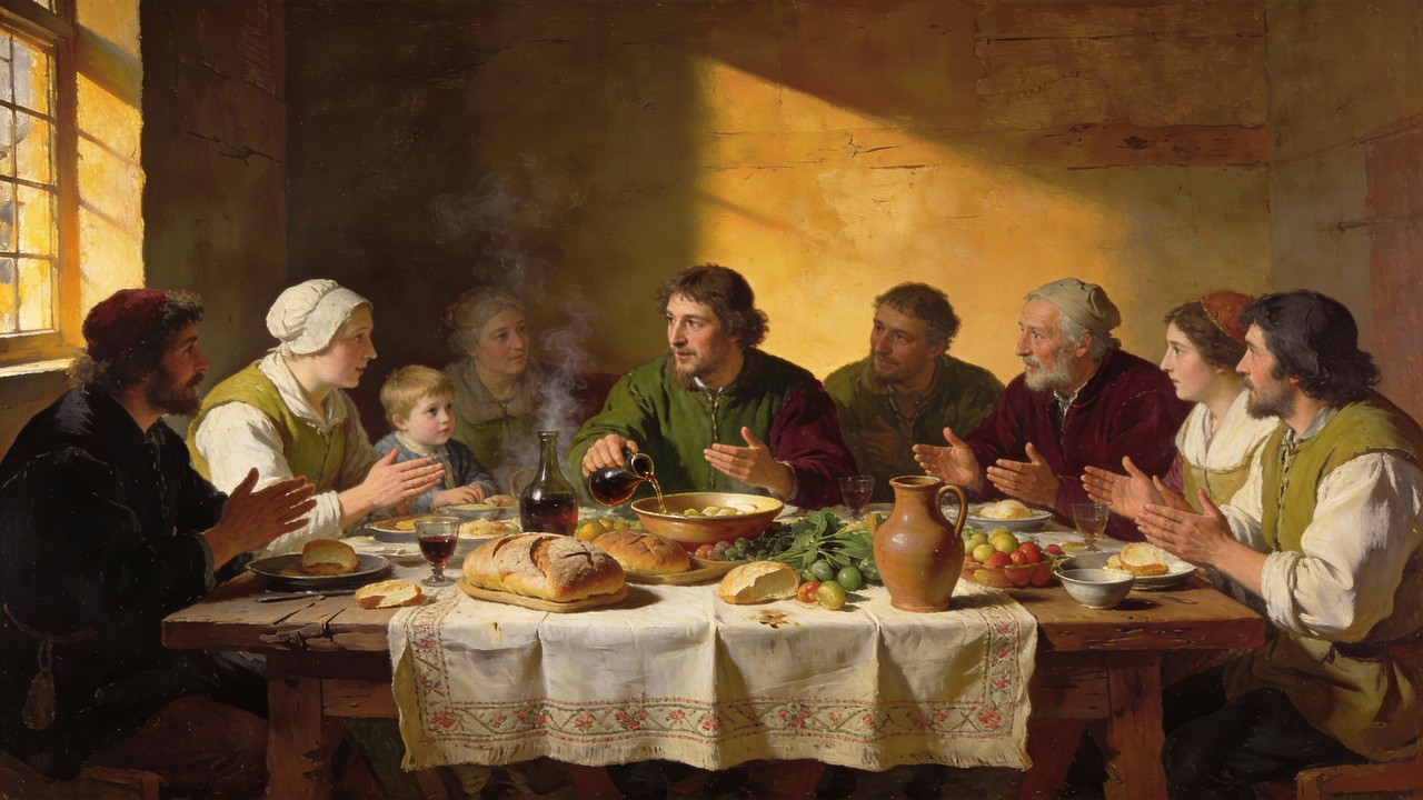 Free Breaking Bread Together Image - Gathering, Dining, Bread ...