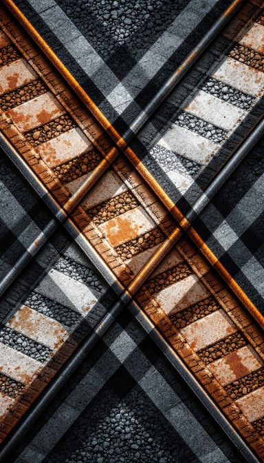 Rail Like Patterns Free Crossing Railway Lines Image - Railway, Tracks, Geometric ...