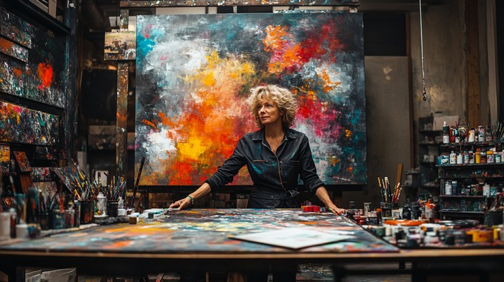 Free Artist in Studio Image - Artist, Studio, Painting | Download at ...