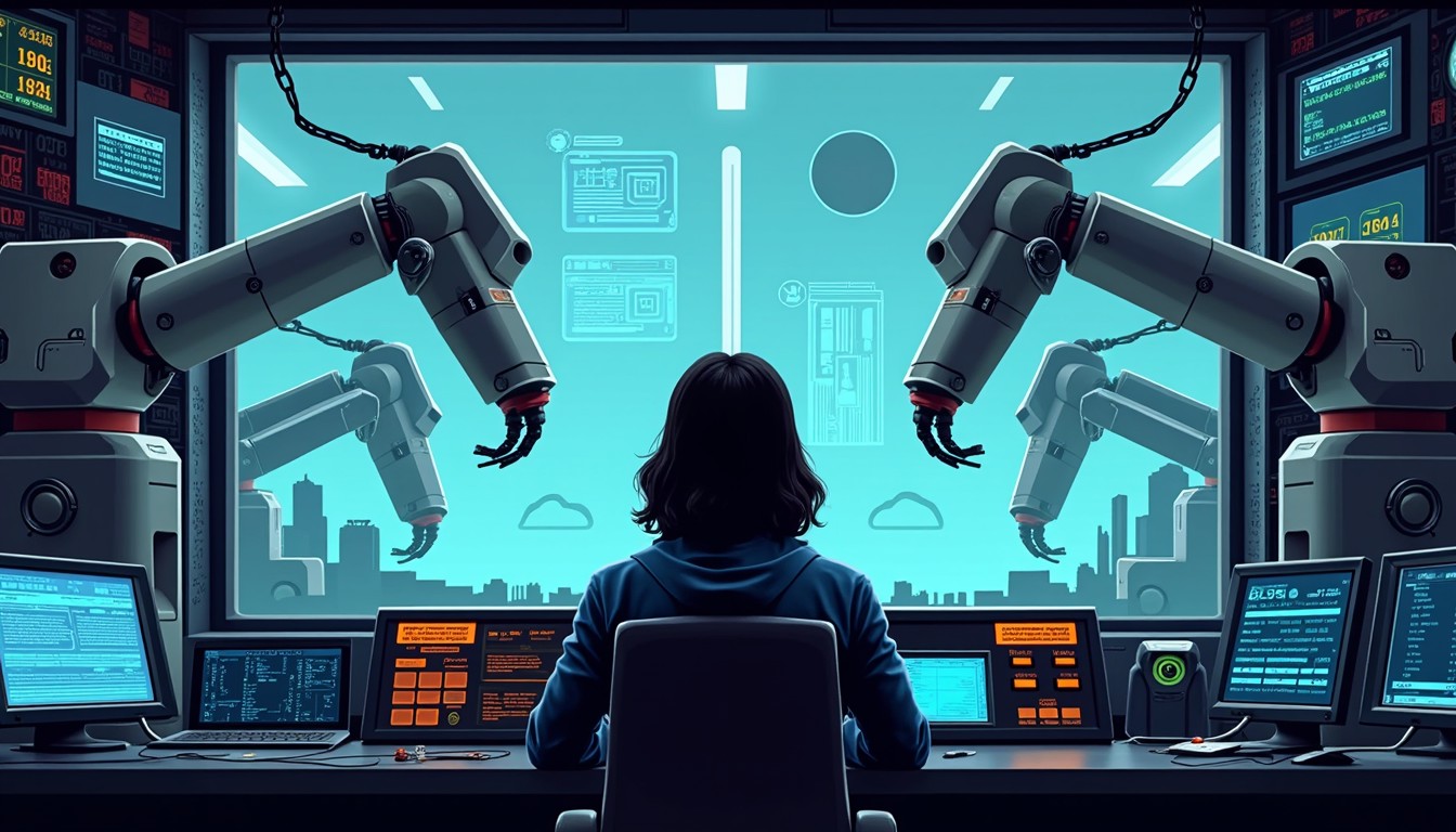 Free Robotic Command Center Image - Robotics, Futuristic, Technology ...