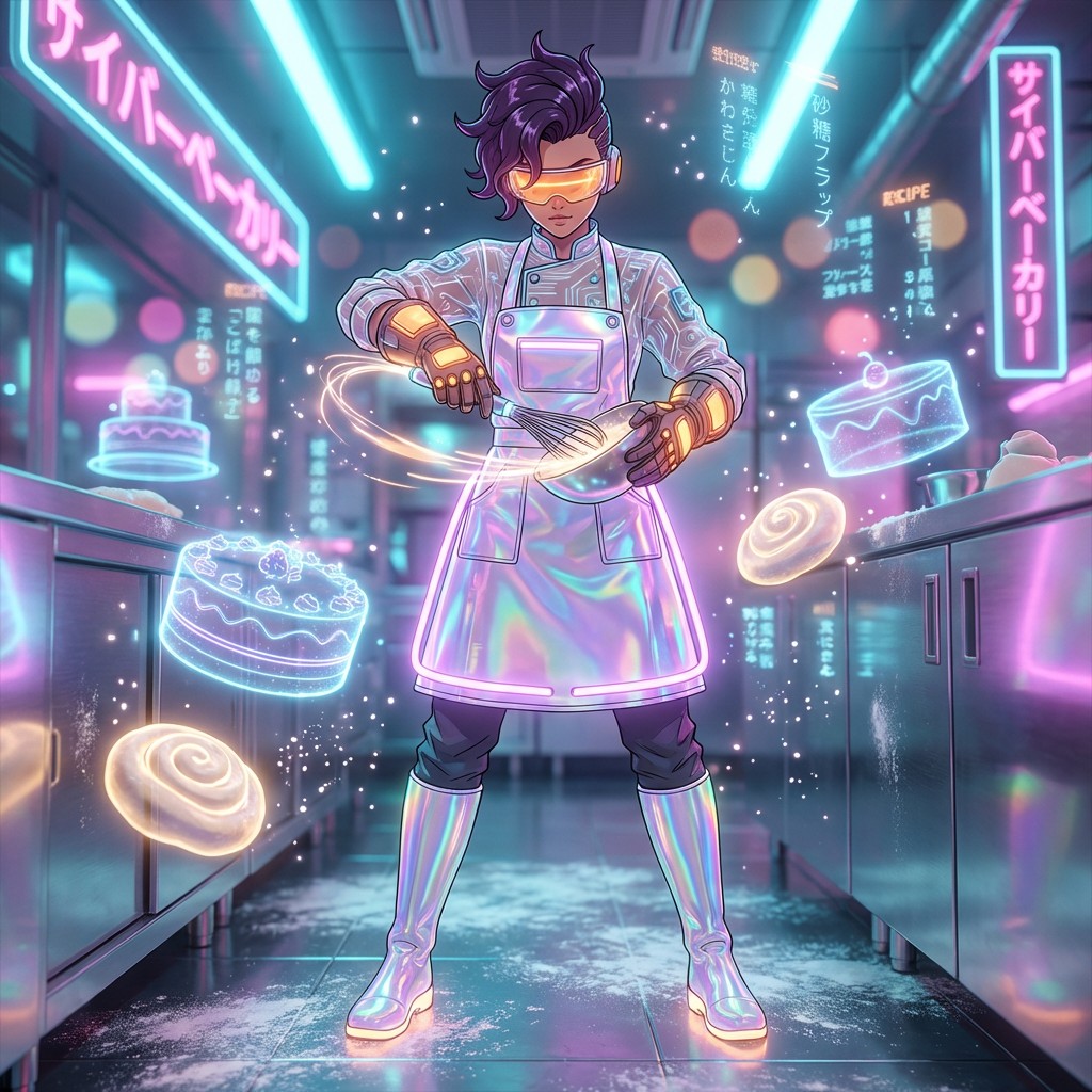 Free Cyber Pastry Chef Image - Anime, Cyberpunk, Futuristic | Download ...