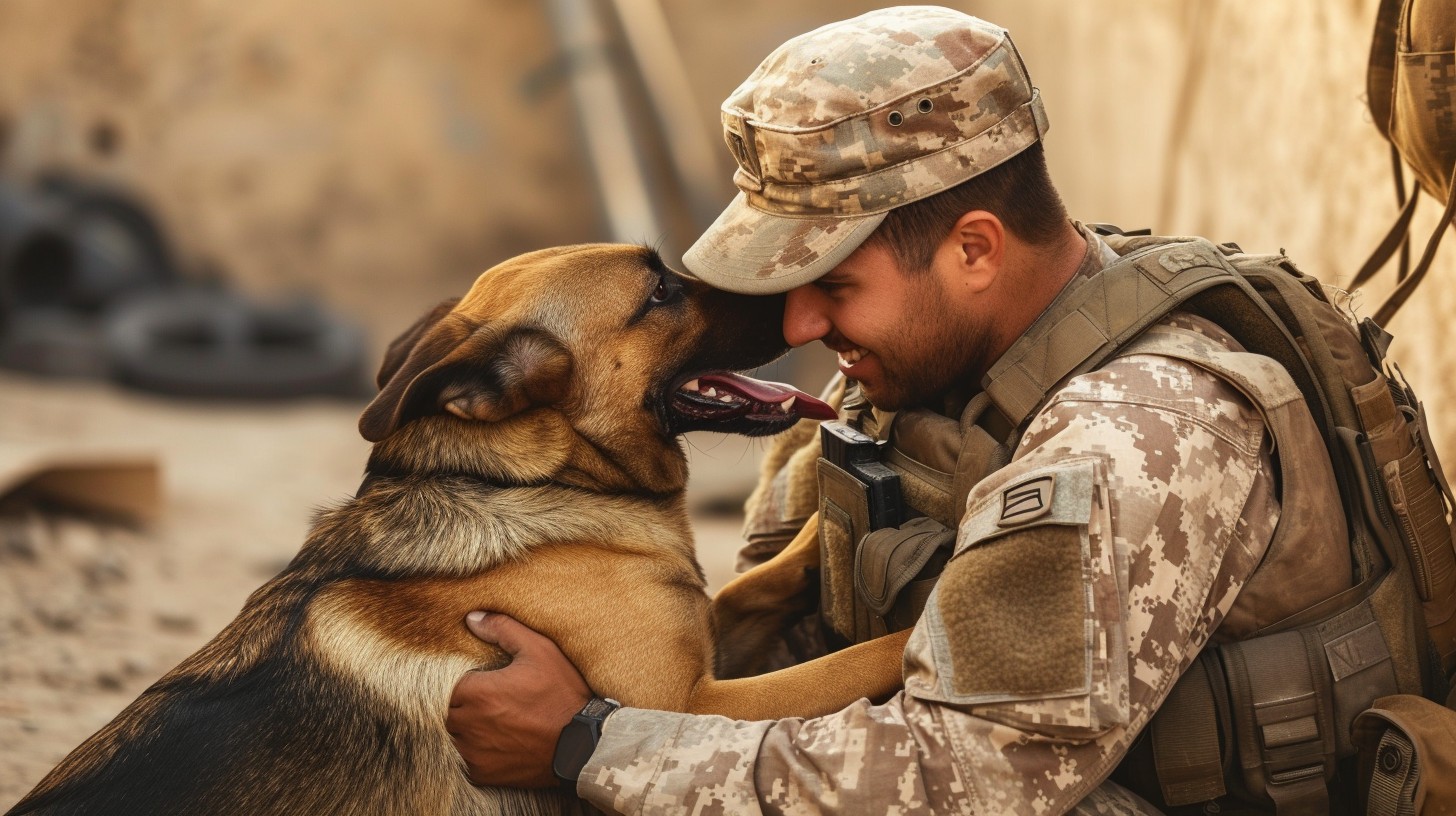 Free Soldier's Canine Bond Image - Soldier, Dog, Military | Download at ...