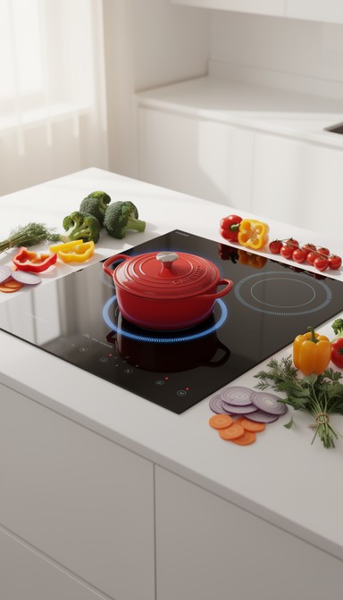 Free Modern Cooking Setup Image - Induction, Cooktop, Kitchen ...