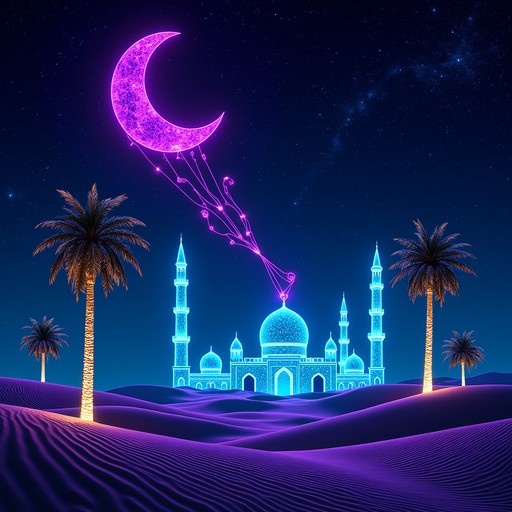 Free Cyberpunk Arabian Night Image - Mosque, Cyberpunk, Neon | Download ...