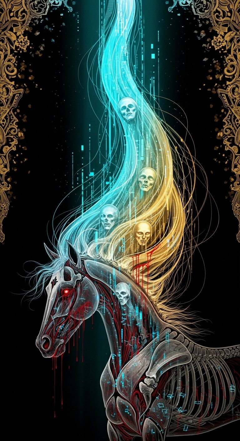 Free Ethereal Skeletal Steed Image - Horse, Skeleton, Ethereal ...