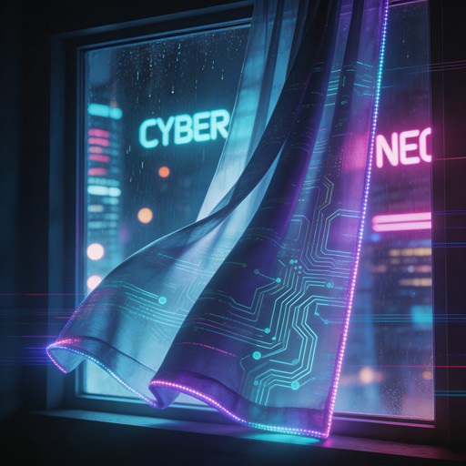 Free Neon Cyberpunk Curtain Image - Cyberpunk, Neon, Holographic ...