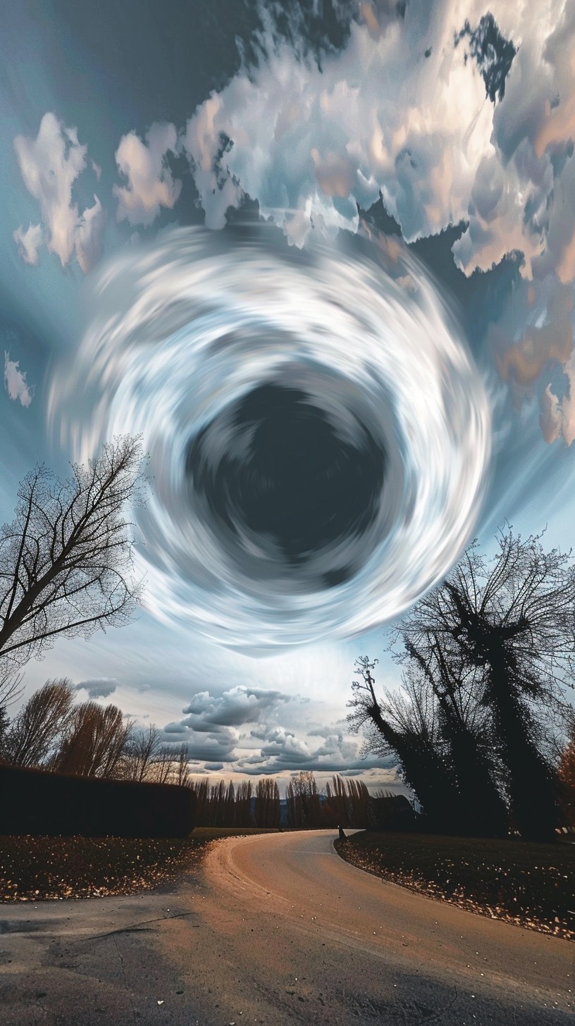 Free Mystical Sky Vortex Image - Vortex, Sky, Road | Download at StockCake