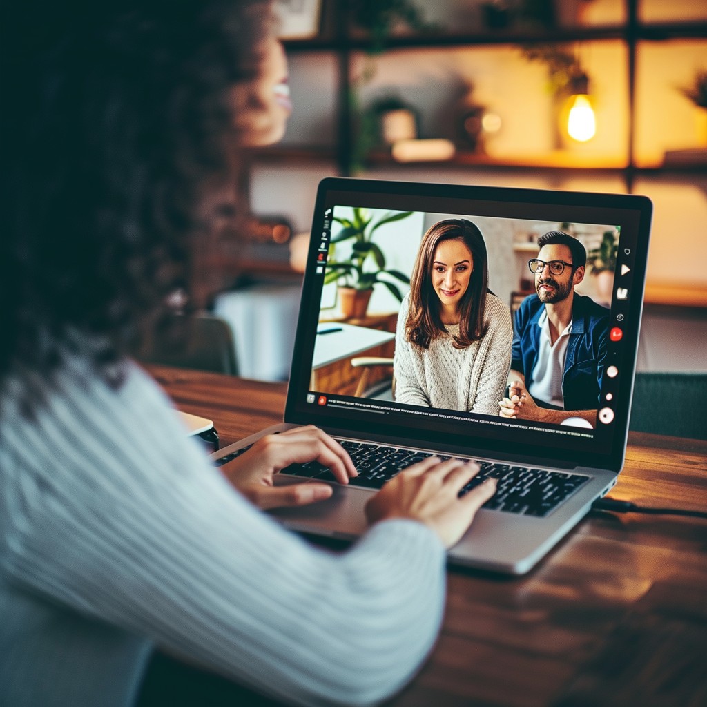 Free Virtual Meeting Engagement Image - Videoconference, Laptop ...