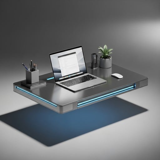 Free Floating Minimalist Workspace Image - Workspace, Minimalist ...