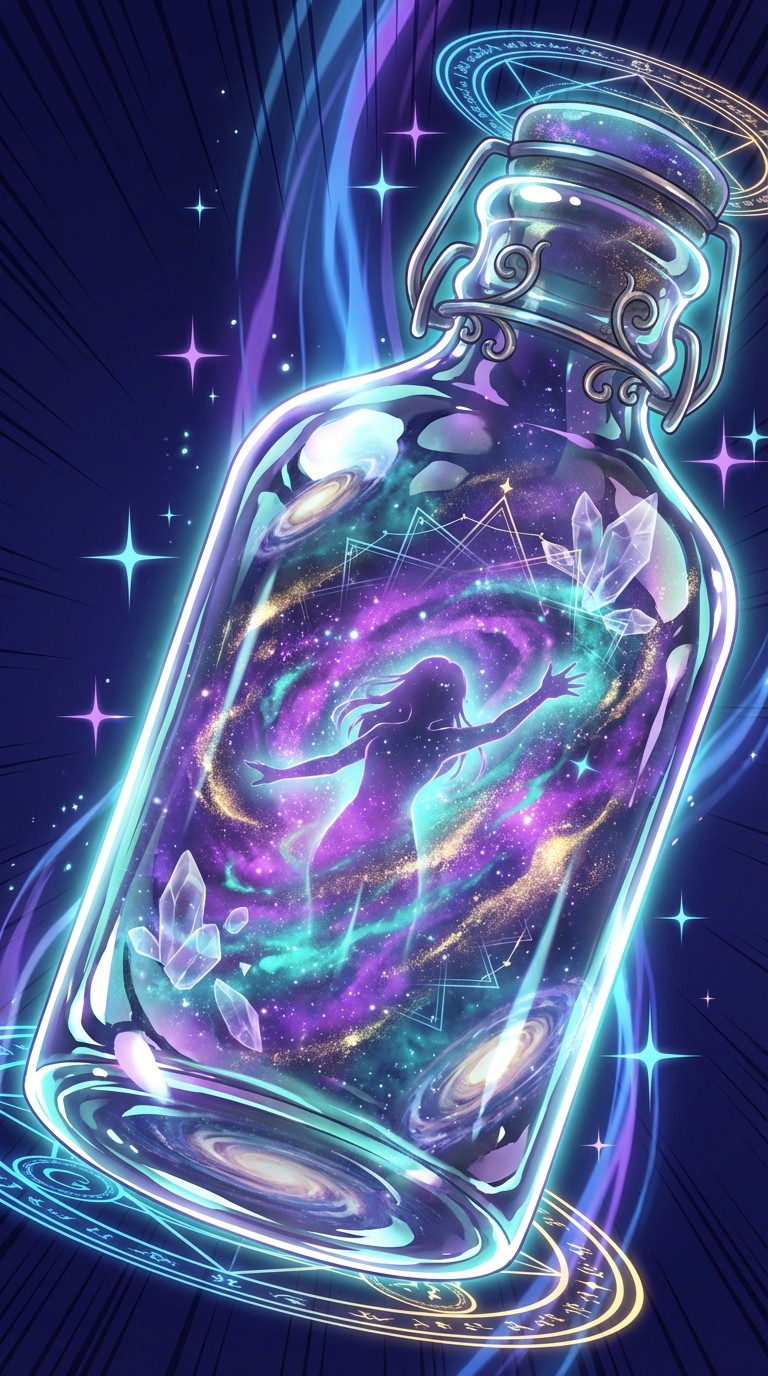 Free Cosmic Bottle Magic Image - Cosmic, Bottle, Galaxy | Download at ...