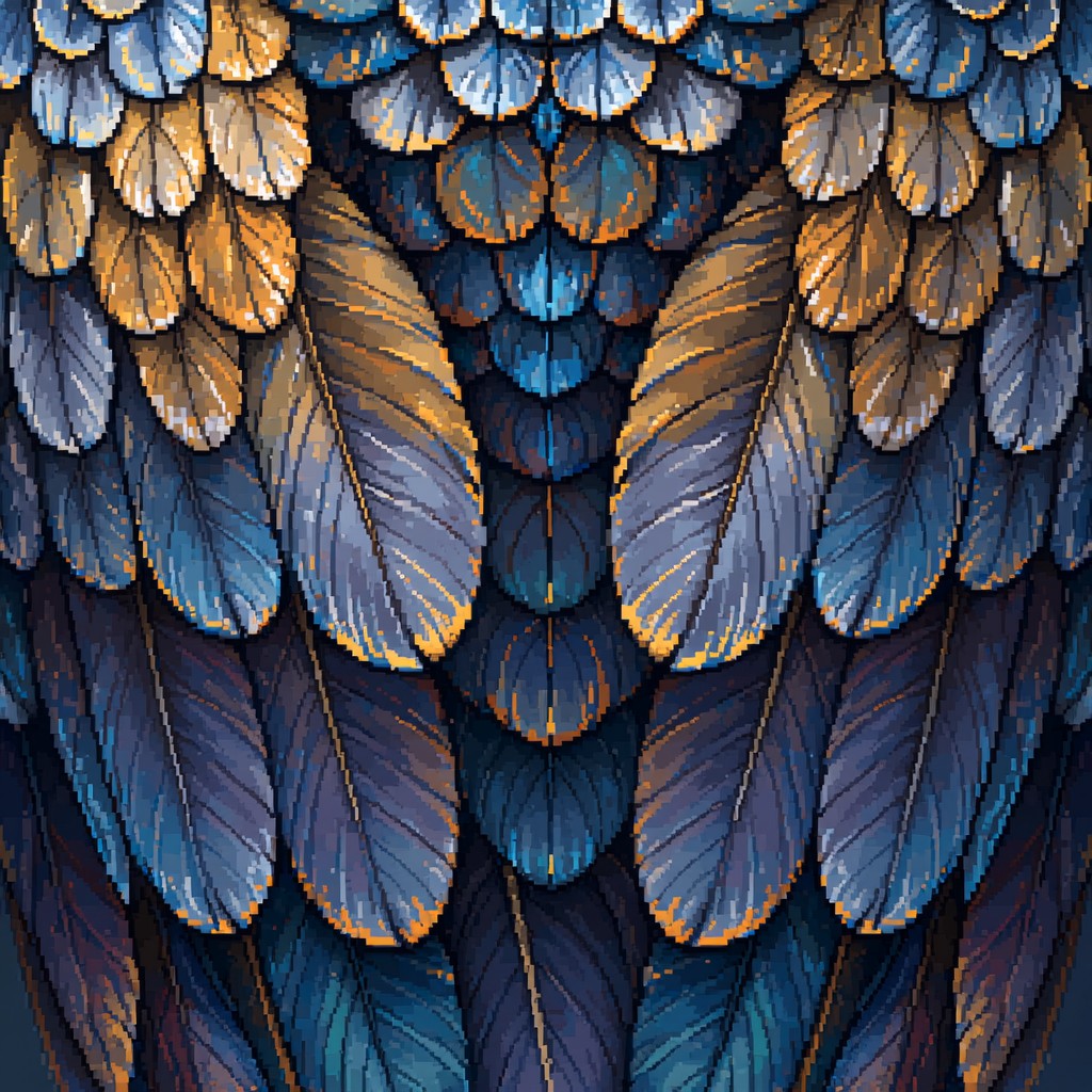 Free Phoenix Feather Pixel Image - Phoenix, Feather, Pixel | Download ...