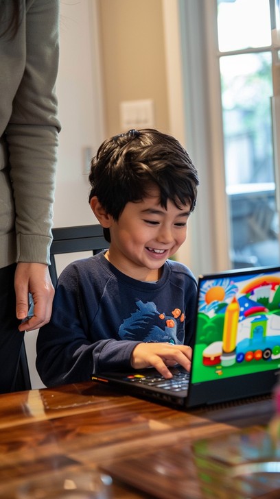 Free Joyful learning moment Image - Boy, Laptop, Learning | Download at ...