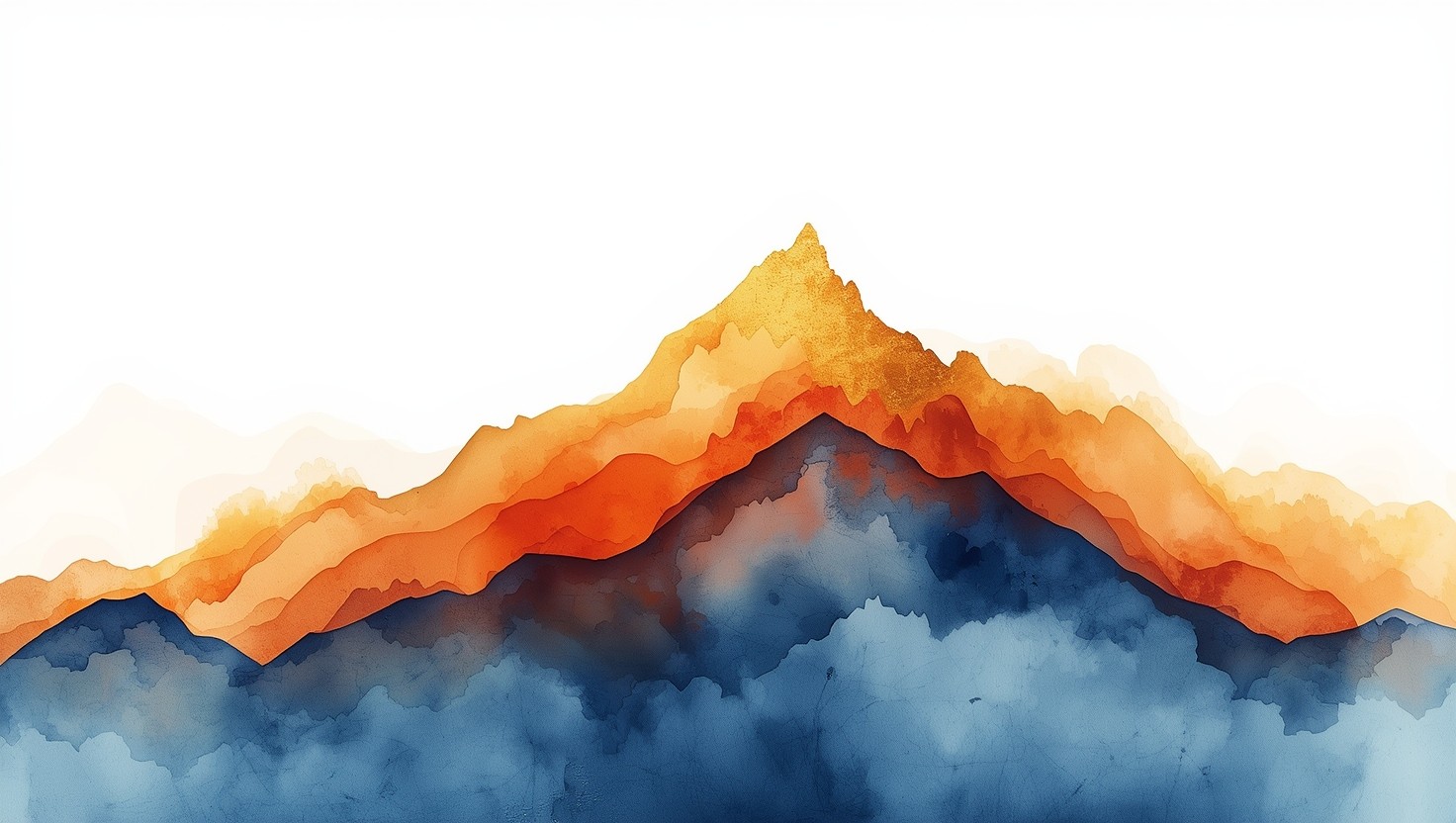 Free Ascending Golden Summit Image - Watercolor, Abstract, Mountain ...