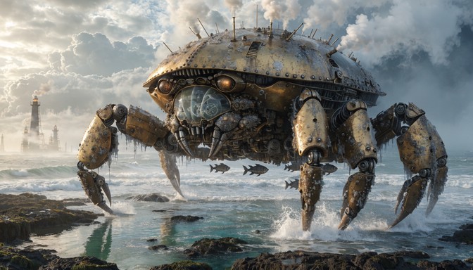Free Steampunk Crab Rising Image - Steampunk, Mechanical, Crab ...