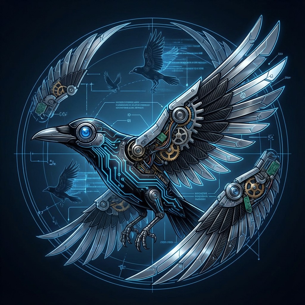 Free Cybernetic Crow Technology Image - Cybernetic, Crow, Mechanical ...