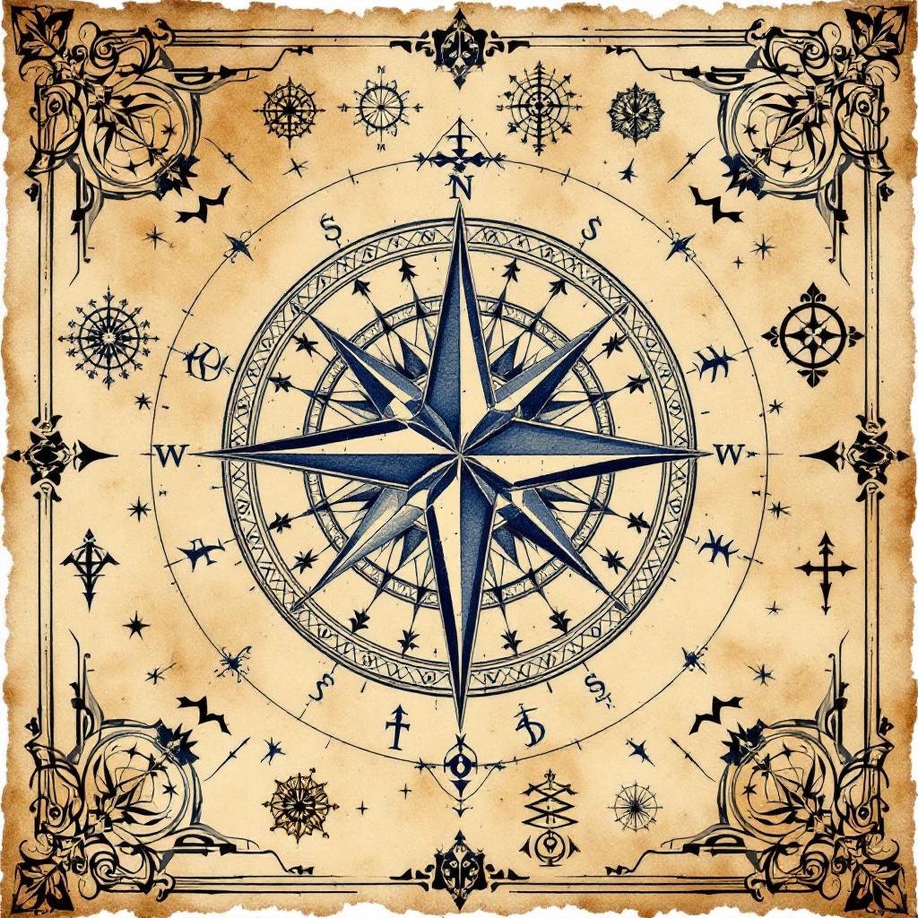 Free Ancient Compass Rose Image - Compass, Nautical, Vintage | Download ...
