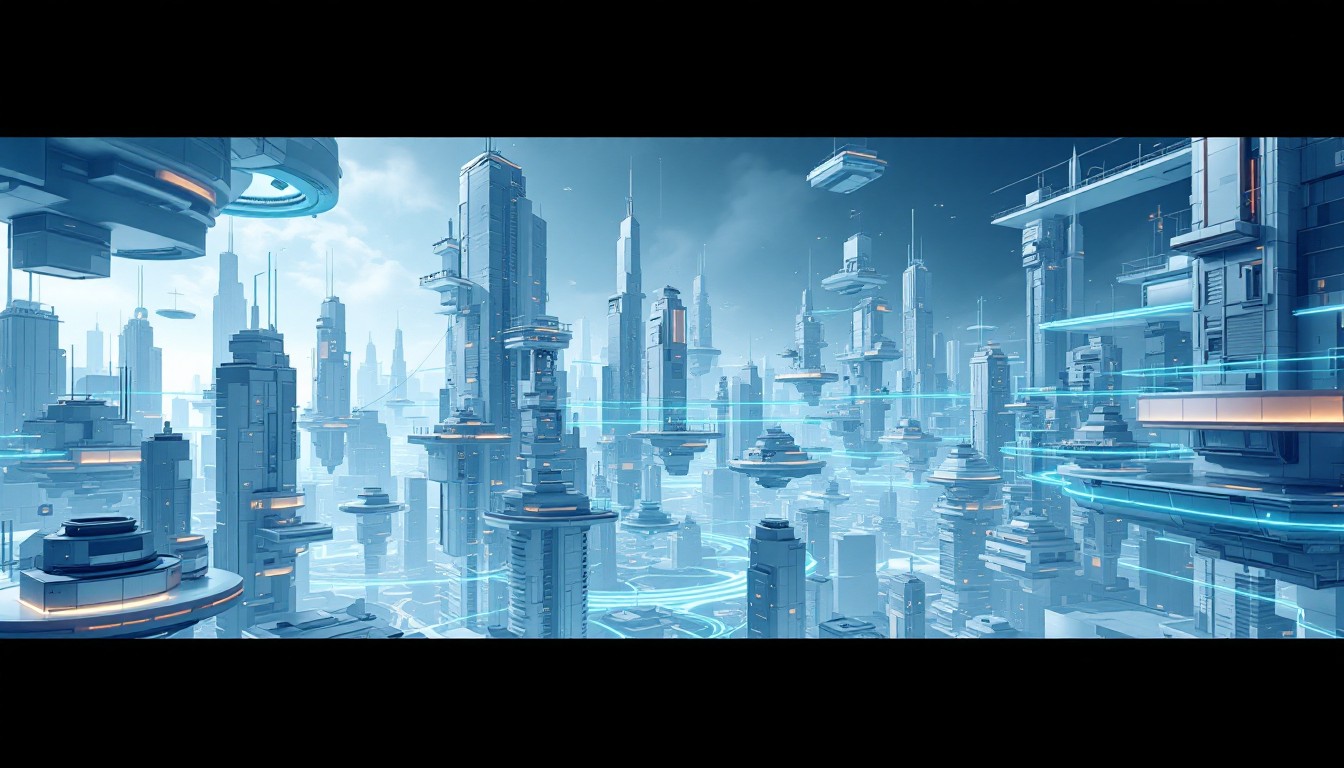 Free Floating Future City Image - Futuristic, Metropolis, Floating ...