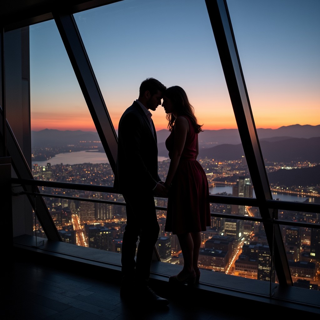 Free Skyline Romance Silhouette Image - Silhouette, Romance, Skyline ...