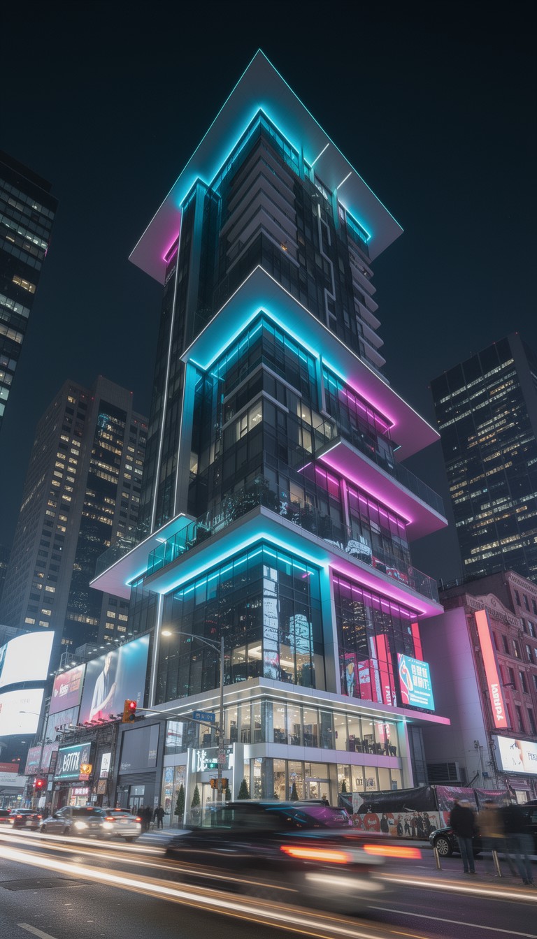 Free Neon Urban Architecture Image - Architecture, Building, Condo ...