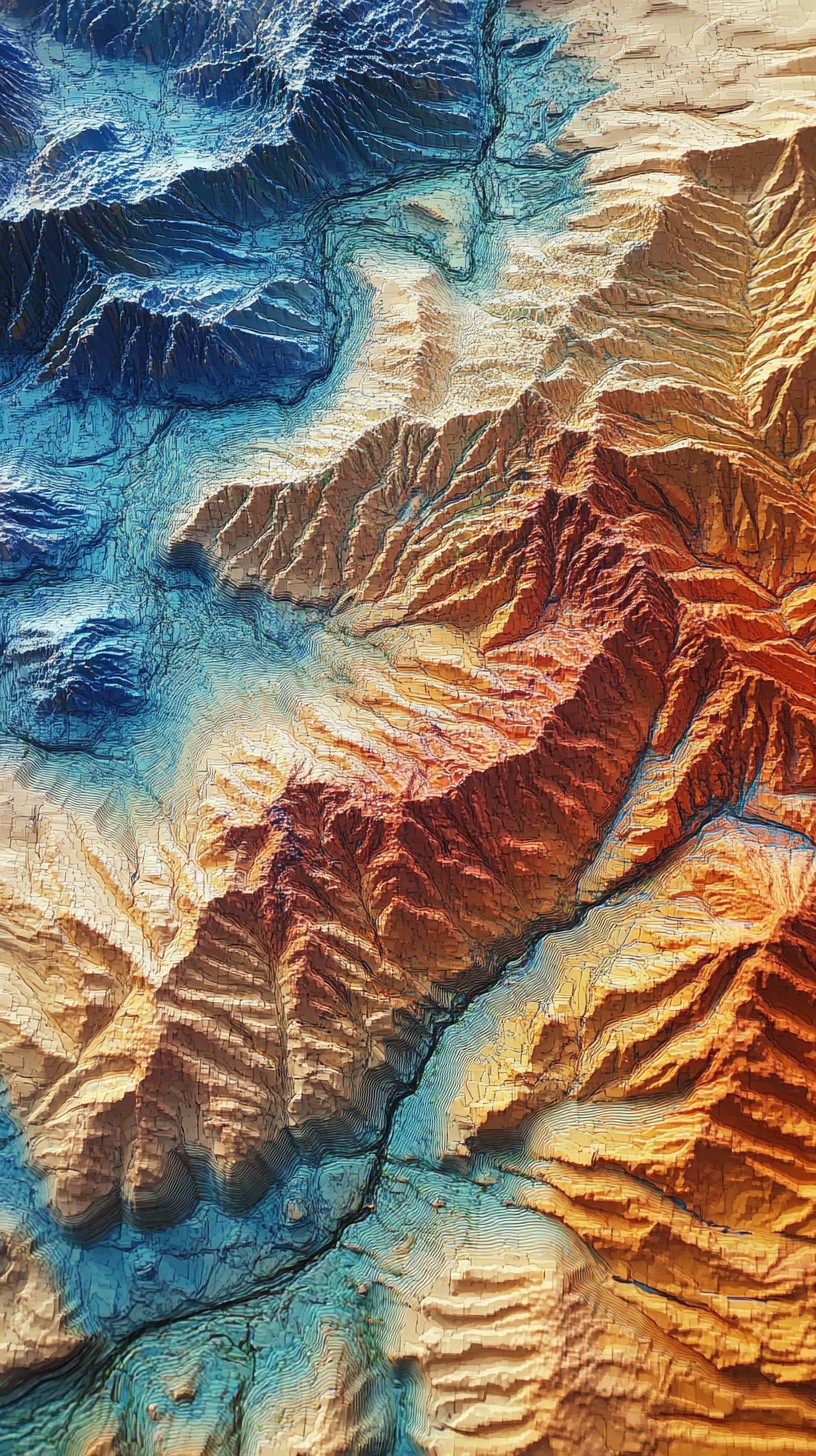 Free Vibrant topographic colors Image - Topography, Colors, Map ...