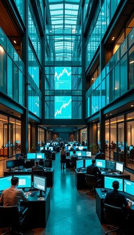Free Blue-Lit Trading Floor Image - Trading, Financial, Monitors ...