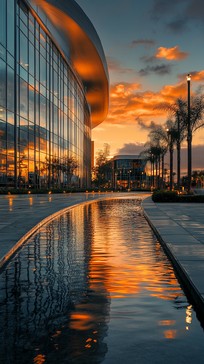 Free Modern Sunset Reflection Image - Sunset, Architecture, Reflection ...