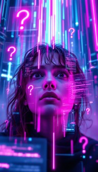 Free Digital Confusion Portrait Image - Cyberpunk, Futuristic, Portrait ...