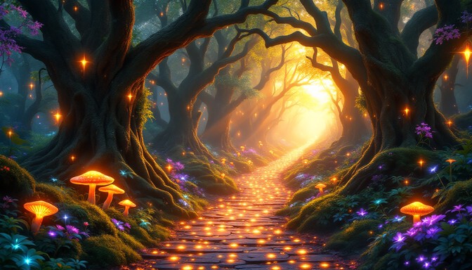 Free Enchanted Forest Pathway Image - Magical, Forest, Pathway ...