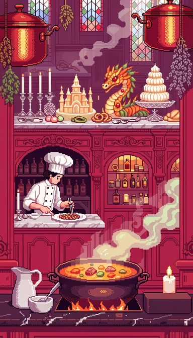 Free Enchanted Culinary Tower Image - Pixel, Kitchen, Fantasy ...