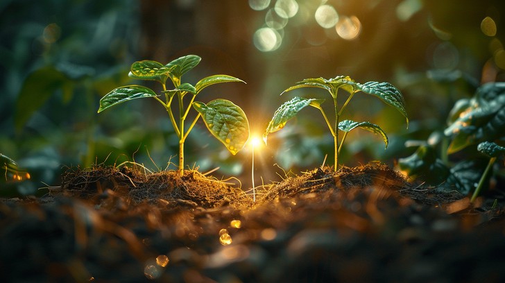 Download Saplings in Forest Image - Green, Saplings, Forest | StockCake