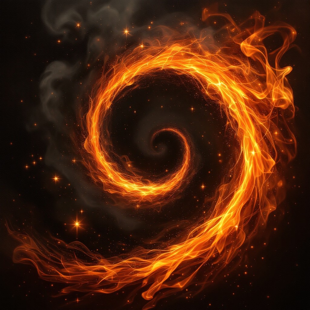 Free Spiraling Flame Vortex Photo - Fire, Flame, Spiral | Download at ...